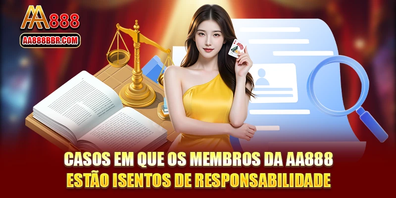Casos em que os membros da AA888 estão isentos de responsabilidade