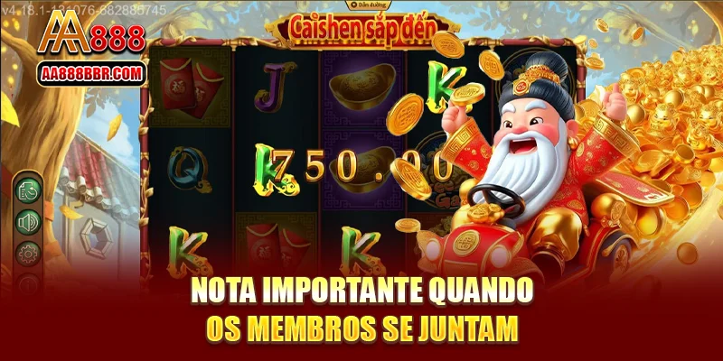 Nota importante quando os membros se juntam